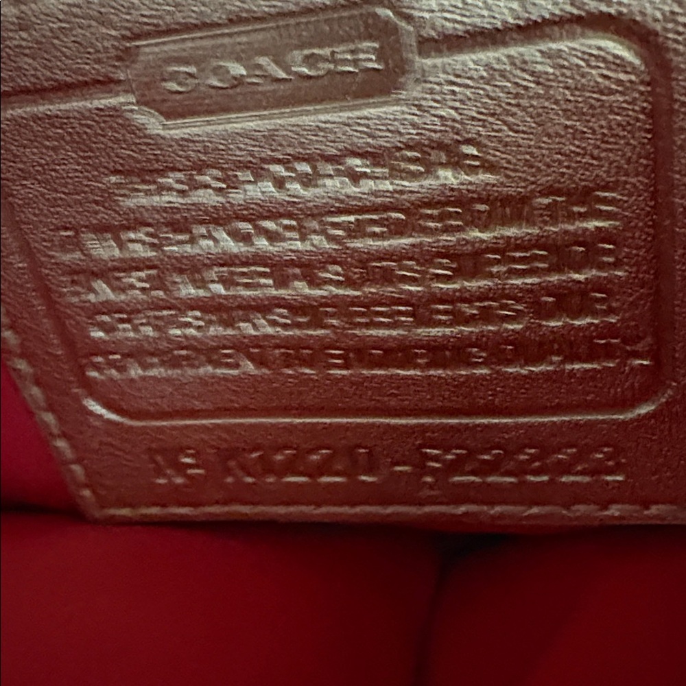 Coach Beige Handbag with Colorful Floral Accents - Picture 3 of 5